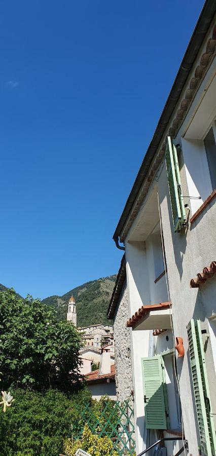 La Tiniera A Luceram - Maison Renovee 2023- Terrasse - Wifi - Village Des Creches Exteriör bild